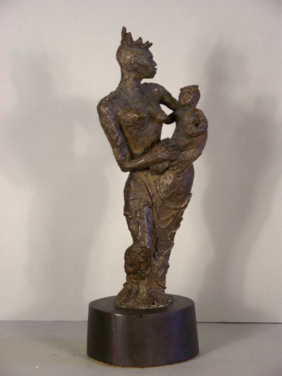 African Madonna<br>(Mother and Child) by Leon Underwood